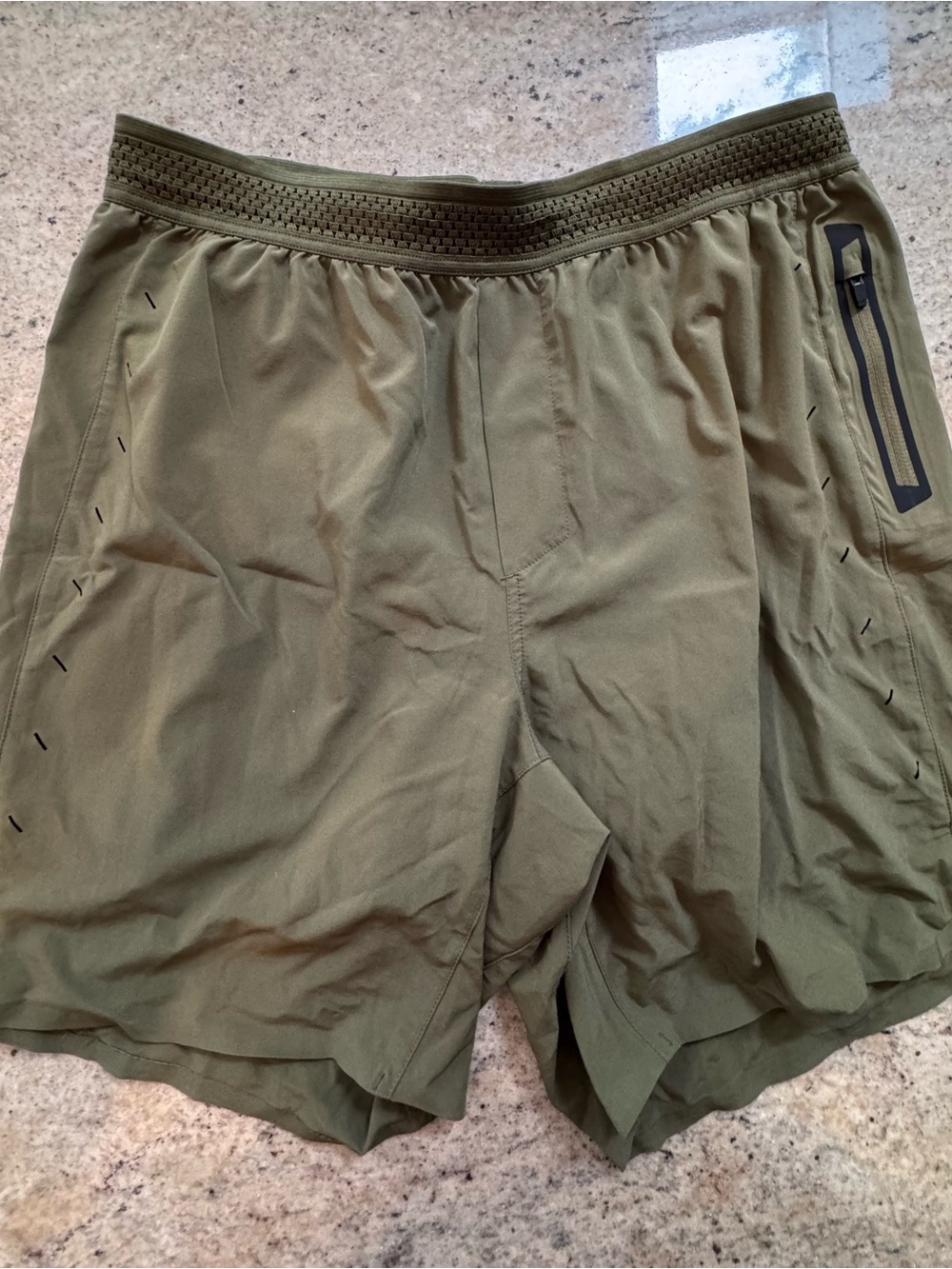Ten Thousand Olive Athletic Training Shorts 7”